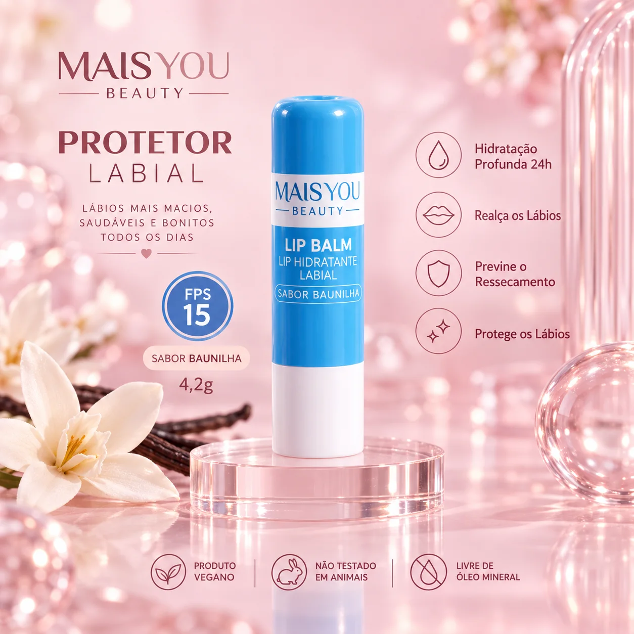 Protetor Labial FPS 15 | Mais You Beauty Cuidado Labial