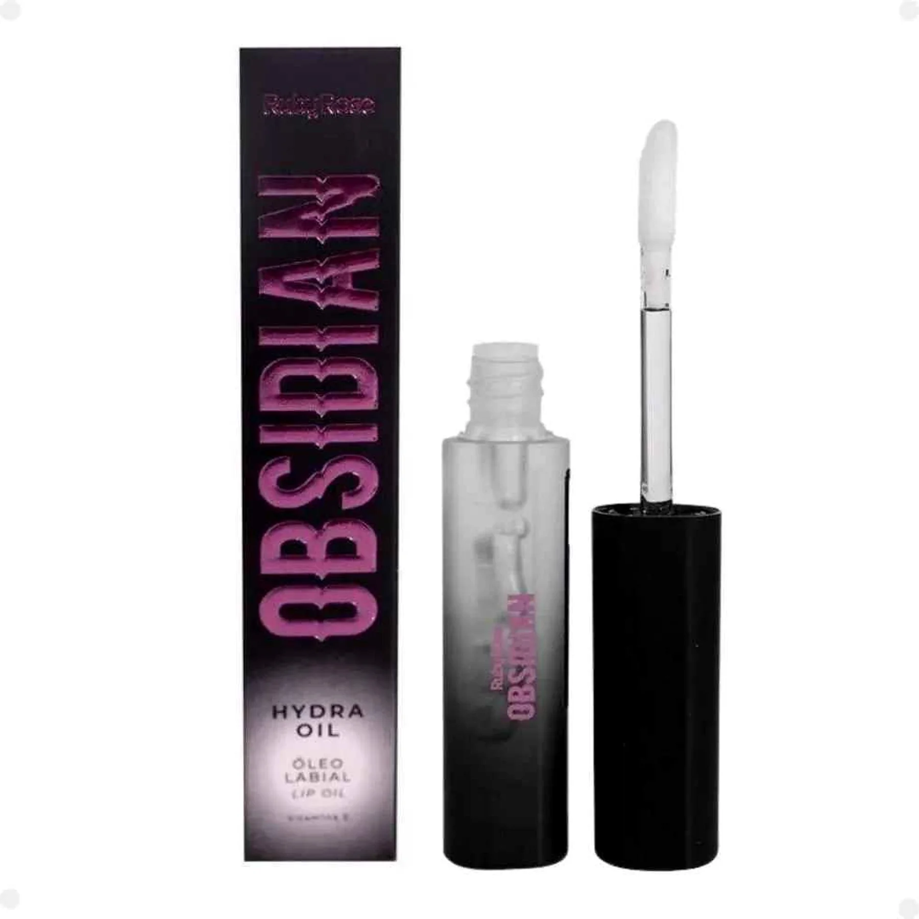 Lip Oil Obsidian Oleo Labial com Vitamina e | Ruby Rose Brilho Labial