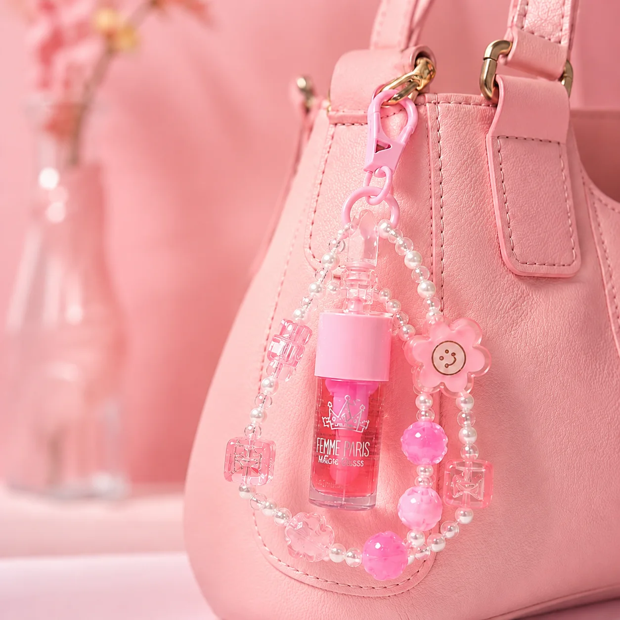 Magic Gloss Com Chaveiro Pra Celular De Florzinha Femme Paris Cor 13