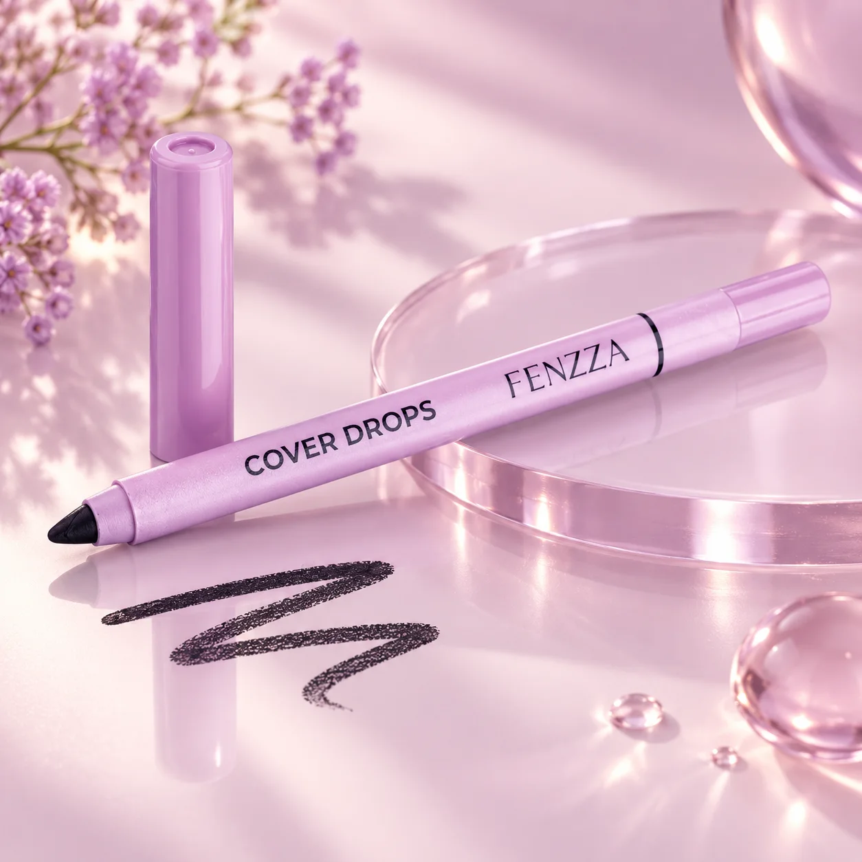 Lapis Delineador Apontavel para Olhos Cover Drops | Fenzza Preto Maquiagem para Olhos