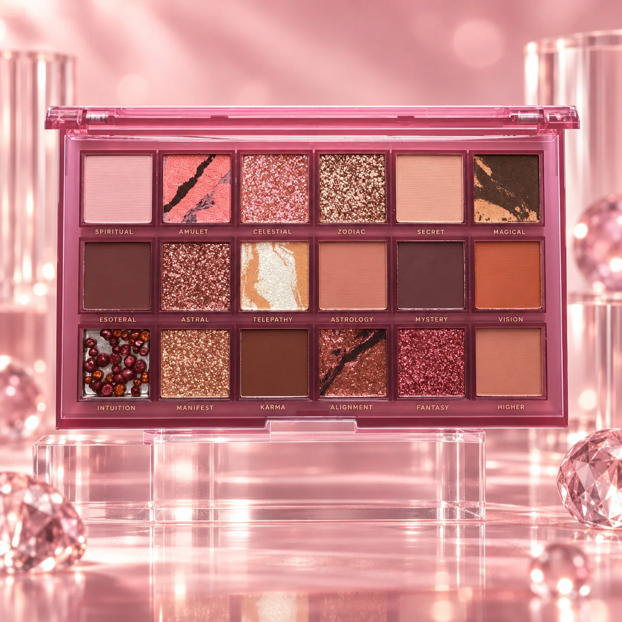 Outra imagem de Paleta de Sombras Mystic Glow | Ruby Rose Multicolorida Maquiagem para Olhos · Multicolorido
