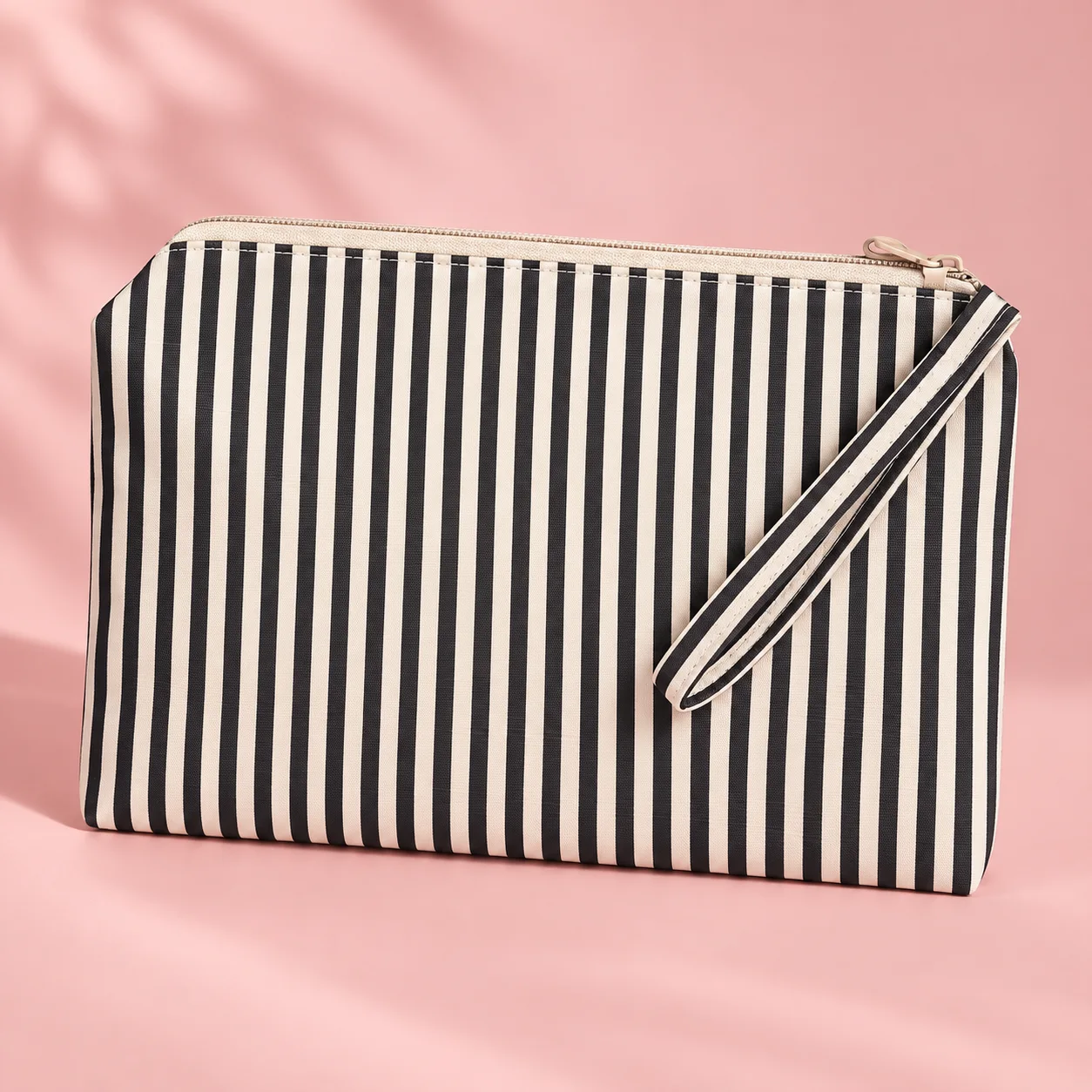 Necessaire Listrada Branca e Preta | Aliah Organizador Feminino