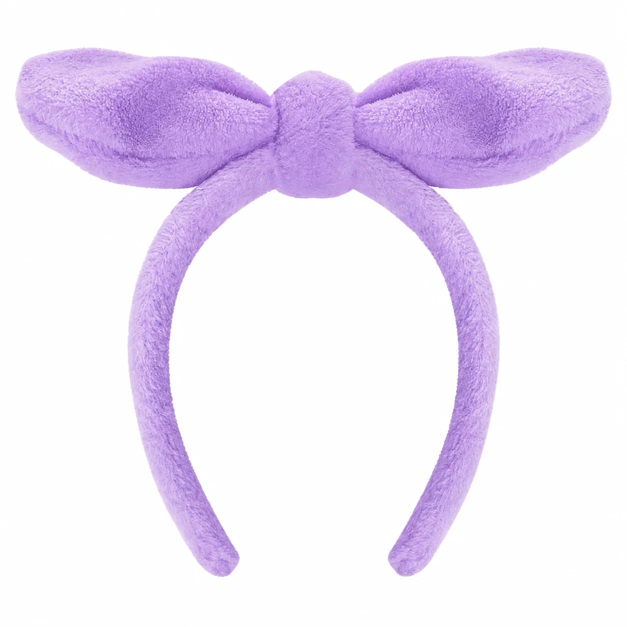 Outra imagem de Tiara para Skincare com Laço Roxo | Acessório de Skincare · Sem Marca