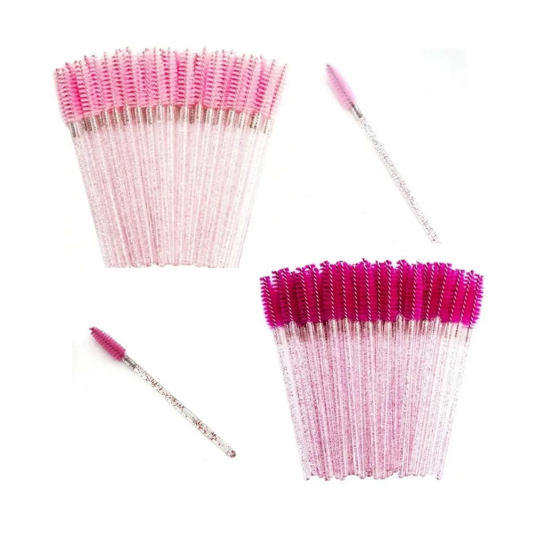 Pacote de Escovinha Sobrancelha Rosa Pink | Design de Sobrancelhas · Sem Marca