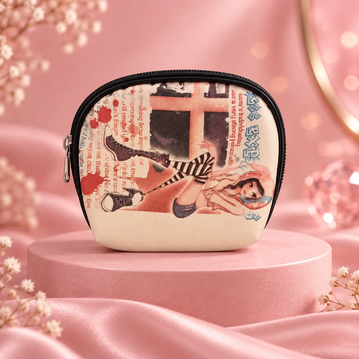 Porta-moedas Paris Bege | Organizador Feminino · Sem Marca