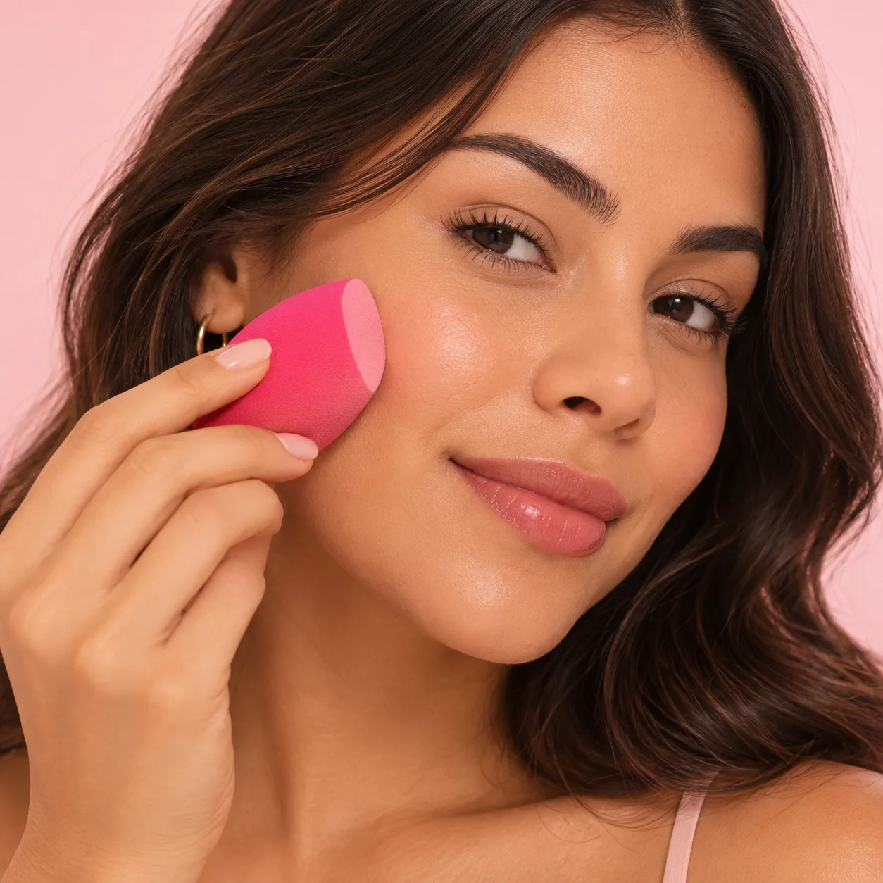 Esponja para Maquiagem Chanfrada Cores Sortidas | Fashion Aplicador de Maquiagem
