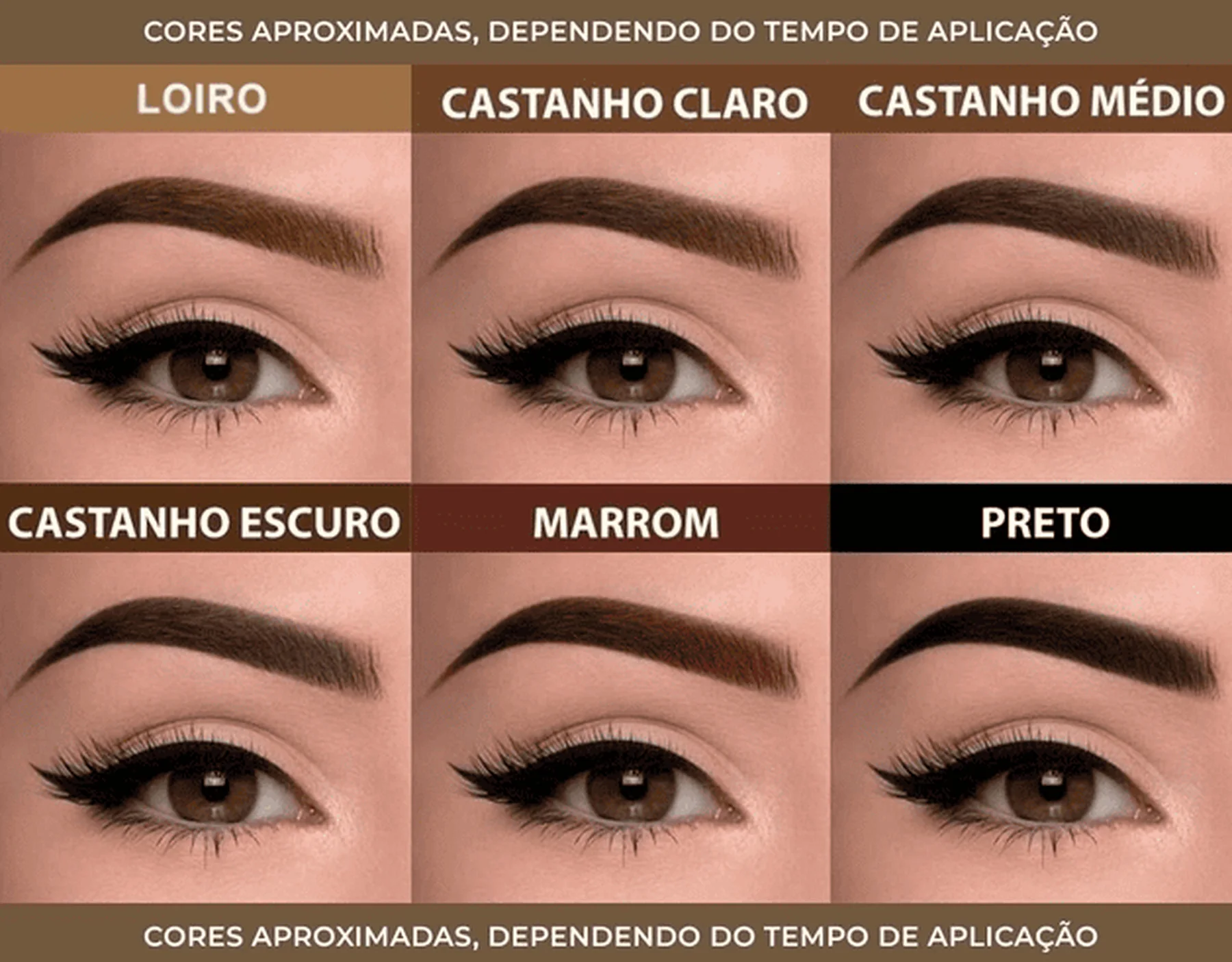 Henna para Design de Sobrancelhas | Makiaj Castanho Escuro