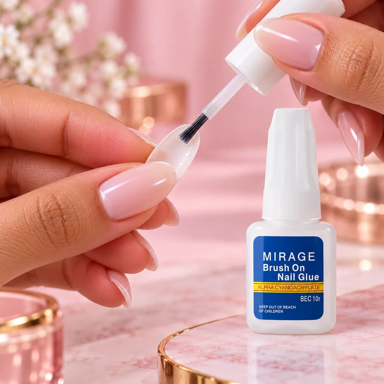 Colas para Unhas Postiças Brush-on Nail Glue | Mirage Acessório para Unhas