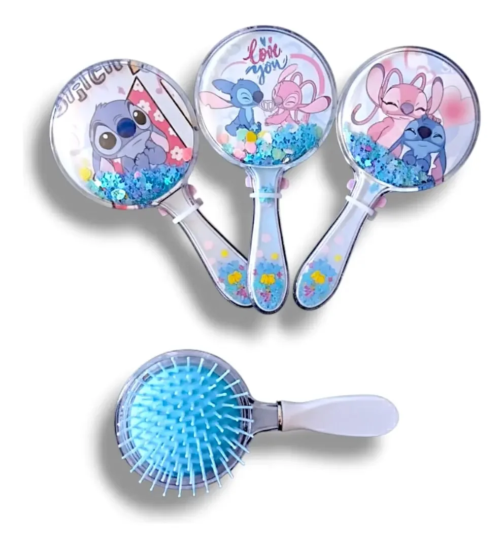 Escova de Cabelo Macia do Stitch | Azul Cuidados com o Cabelo SORTIDO