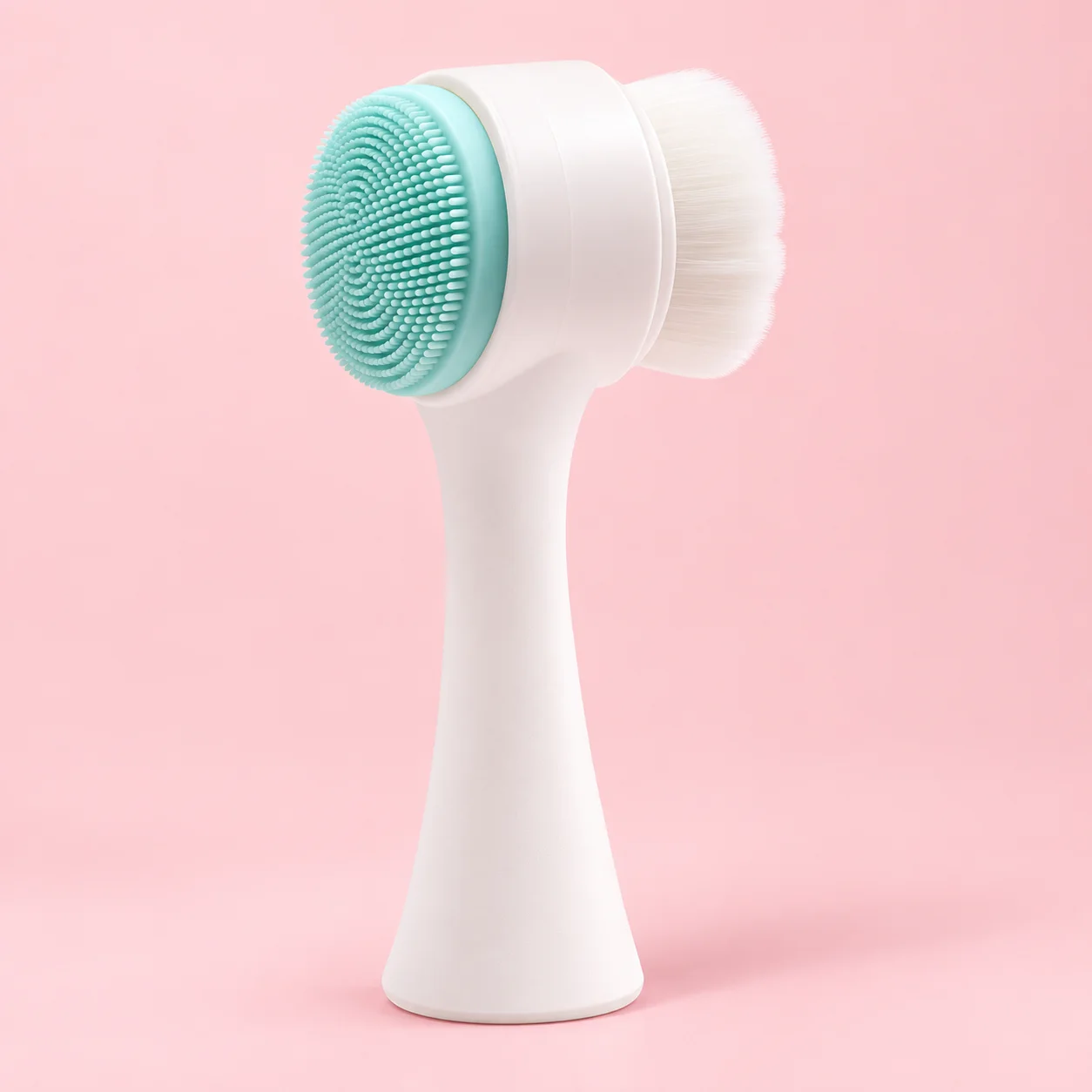 Outra imagem de Escova Facial para Skincare | Branco com Verde Agua Acessório de Skincare