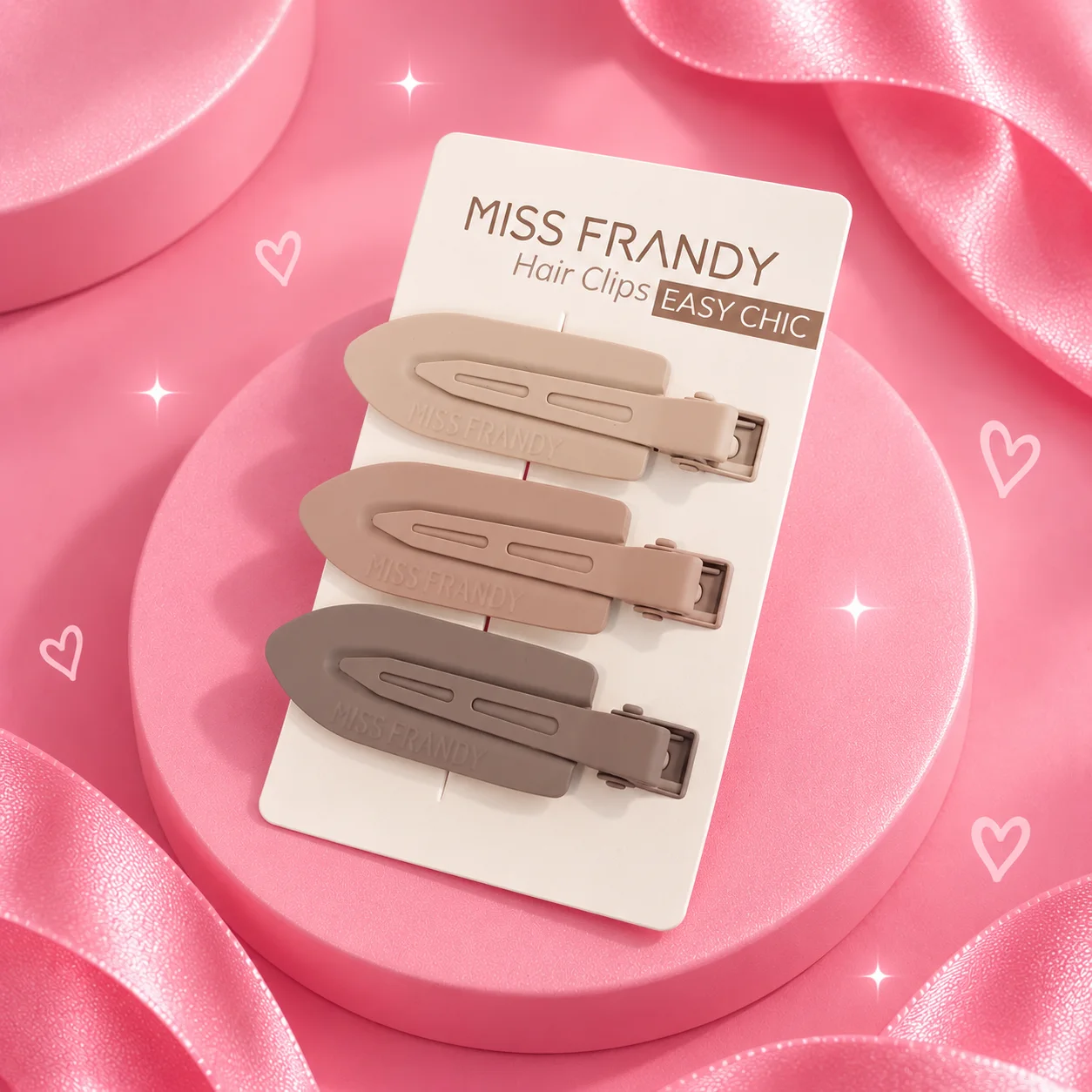 Hair Clips Nude | Miss Frandy Acessório de Cabelo