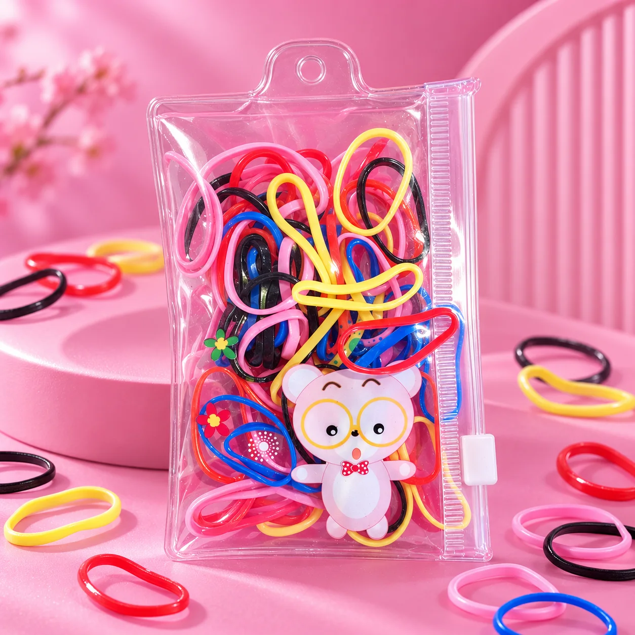 Outra imagem de Mini Necessaire de Elastico Sortido com Preto | Organizador Feminino
