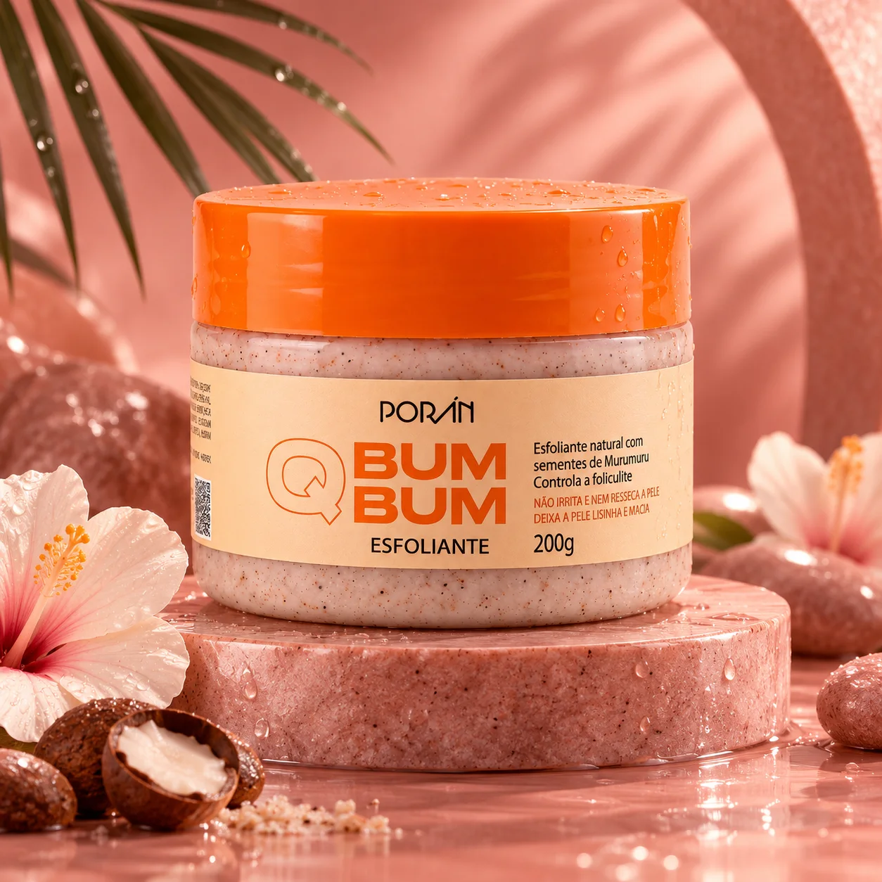 Esfoliante para O Corpo Q Bumbum | Porán Cuidados com a Pele · Poran