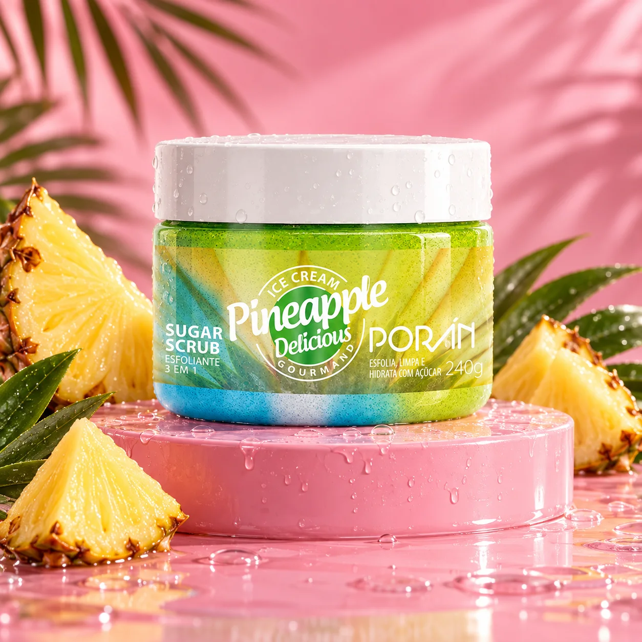 Esfoliante para O Corpo Pineapple Delicious | Porán Cuidados com a Pele · Poran