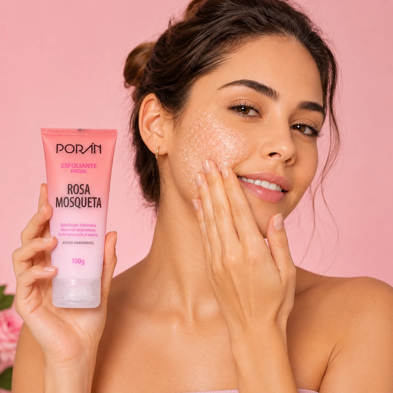 Esfoliante Facial Rosa Mosqueta | Porán Cuidados com a Pele · Poran