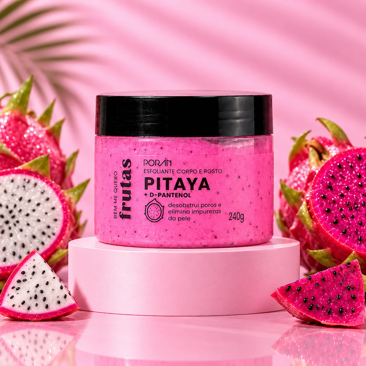 Esfoliante Corpo E Rosto Poran Pitaya + D- Pantenol