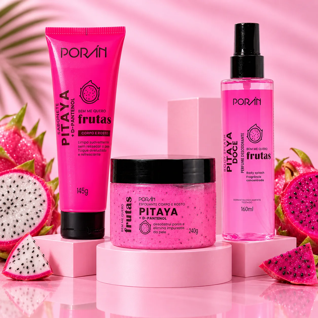 Esfoliante Corpo E Rosto Poran Pitaya + D- Pantenol