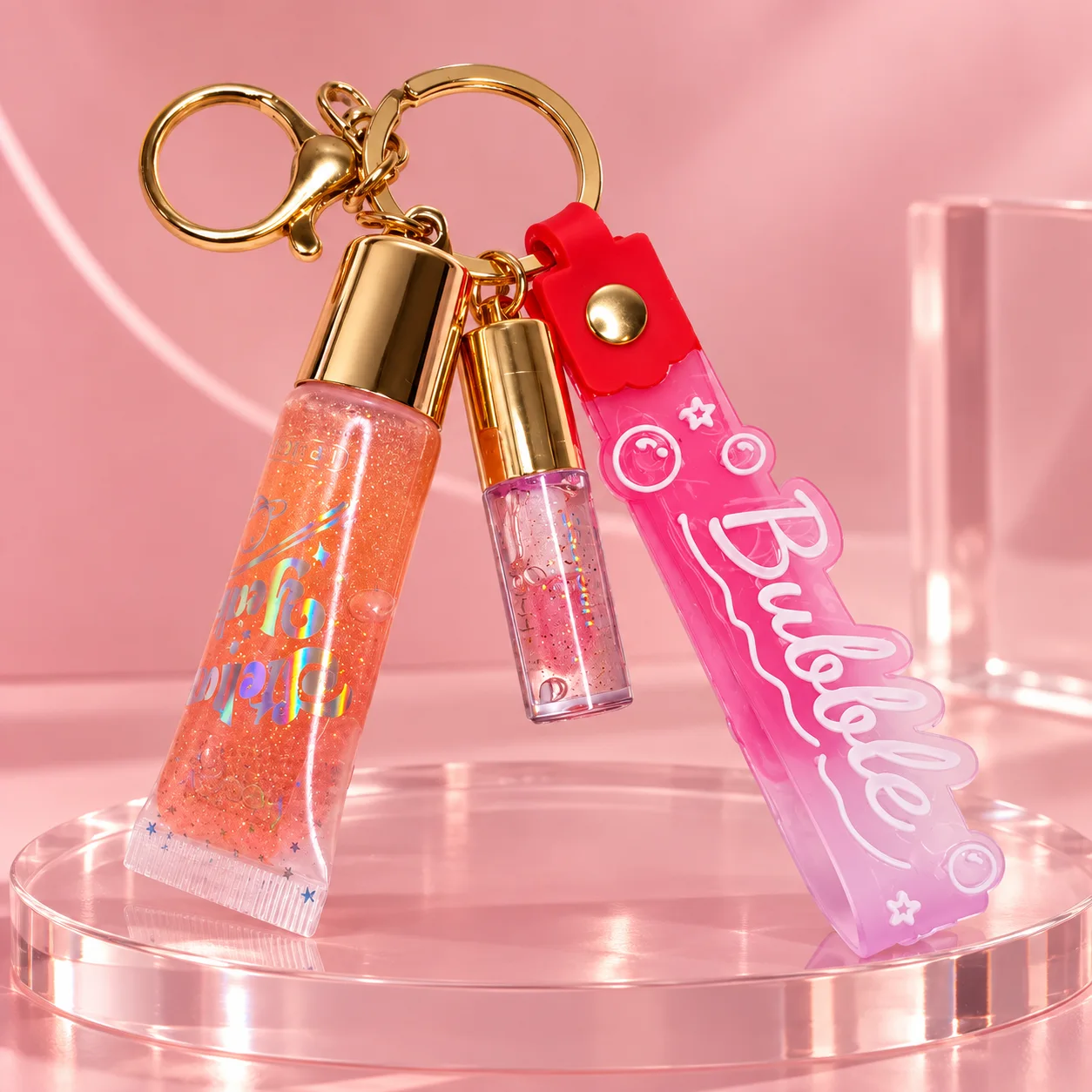 Lip Gloss Stellar Yeah Mini com Chaveiro | Febella Cor 02 Brilho Labial Febella Cor 02