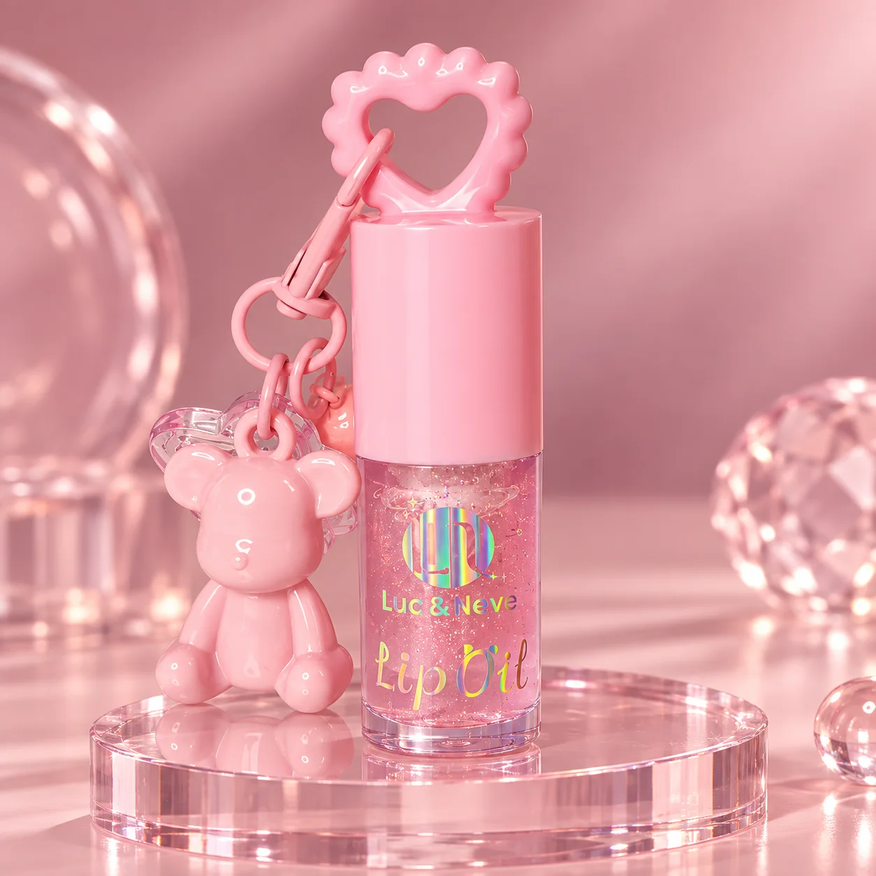 Lip Oil com Chaveiro | Lua & Neve Óleo Labial