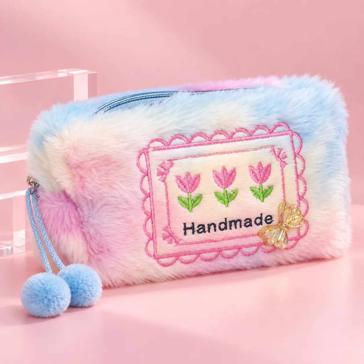 Necessaire Felpuda Handmade Tie-Dye | Organizador Feminino
