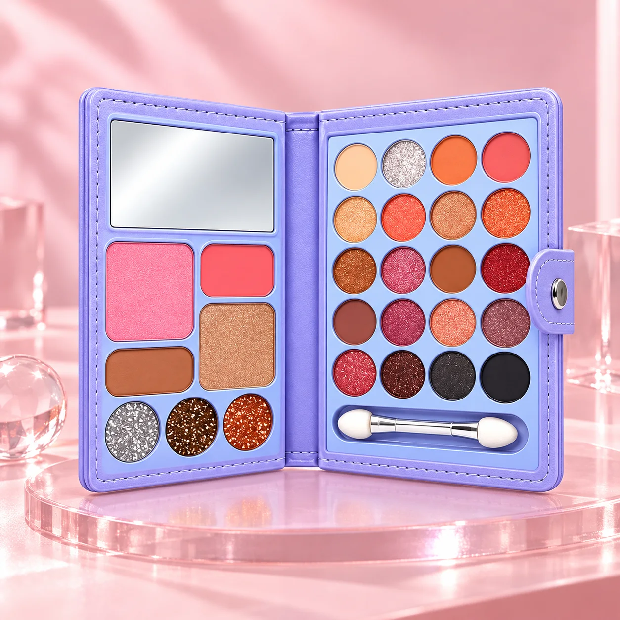 Outra imagem de Estojo de Maquiagem Mia Make Snow 20 Sombras + Blush e Iluminador
