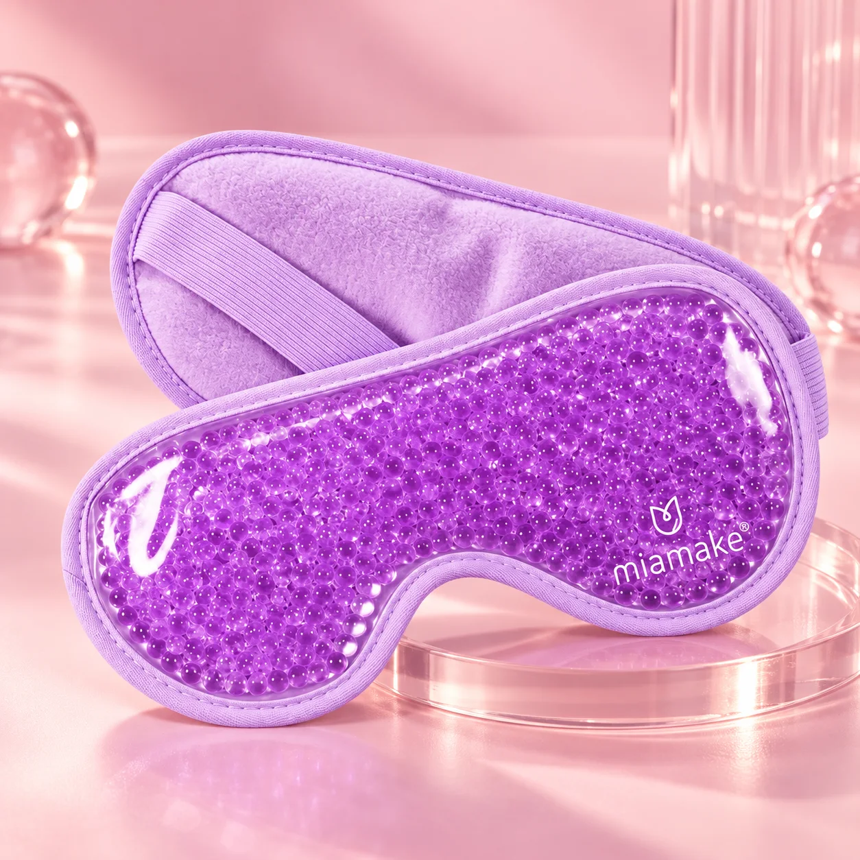 Máscara de Gel Relaxante Mia Make Lilás