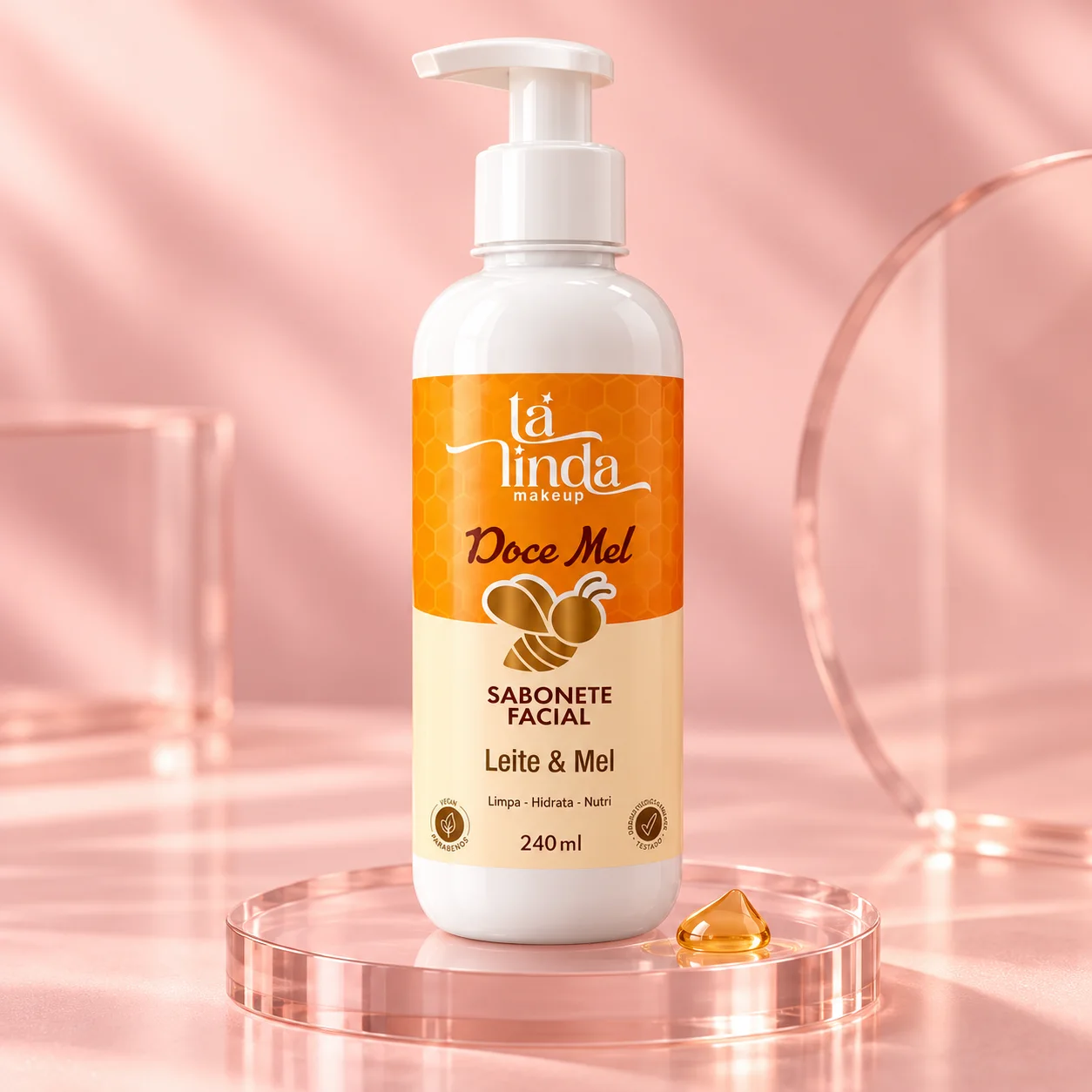 Sabonete Facial Ta Linda Doce Mel 240 mL | Limpeza de Pele