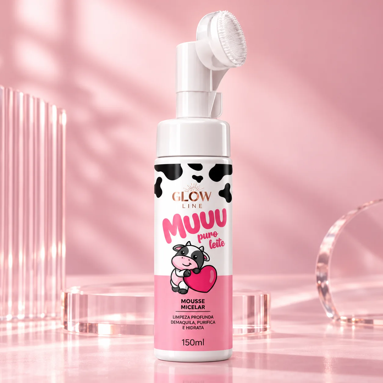 Mousse Micelar Puro Leite Glow Line