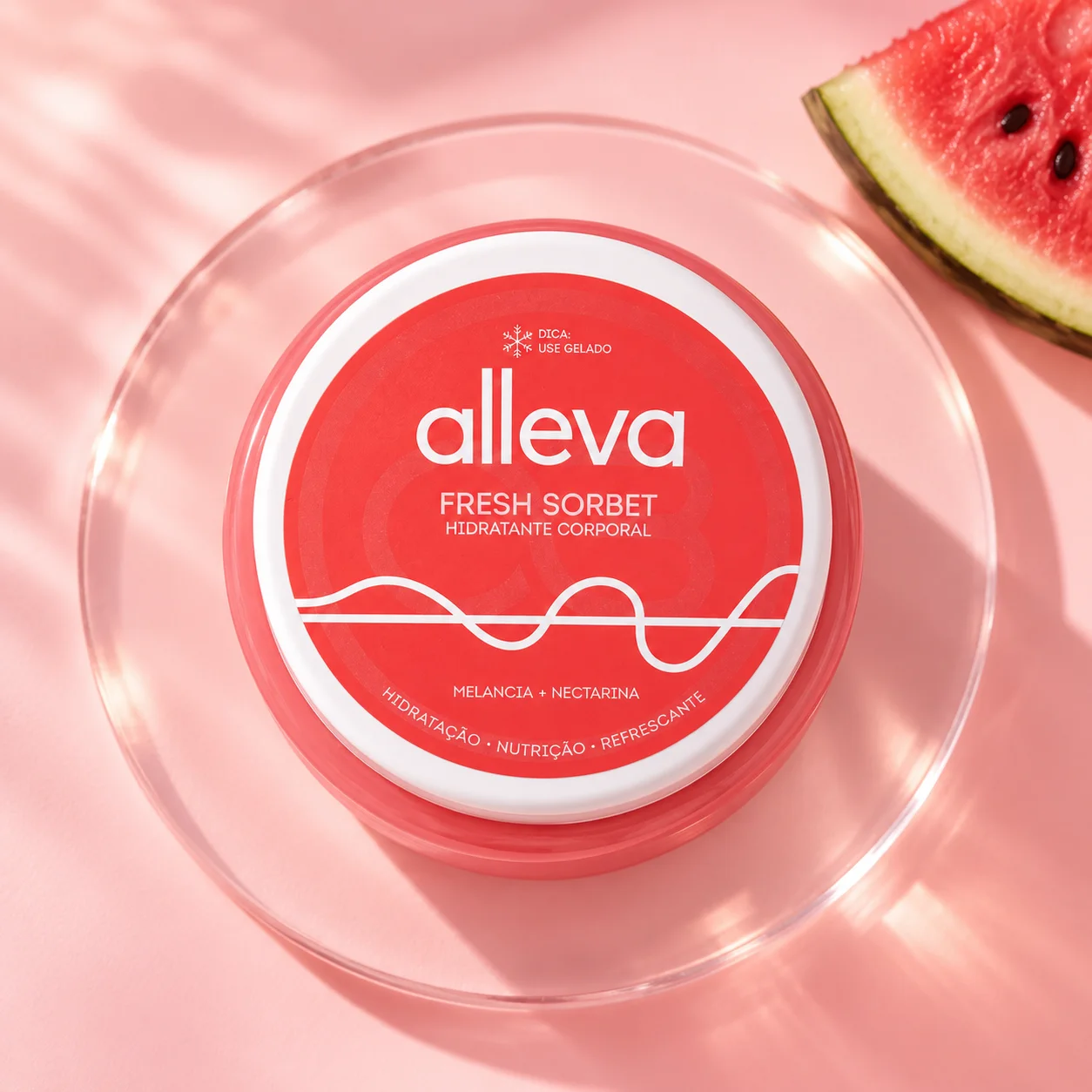 Hidratante Corporal Fresh Sorbet Melancia e Nectarina Alleva