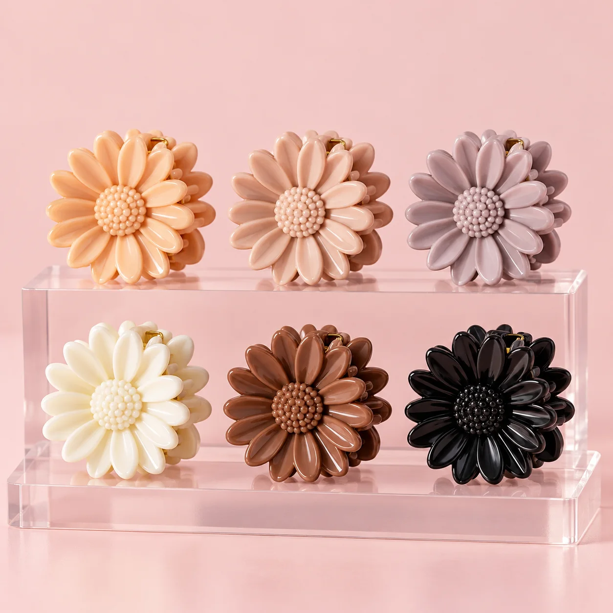 Kit com 6 Piranhas de Cabelo em Cores Sortidas para Penteados Sem Marca Cores sortidas