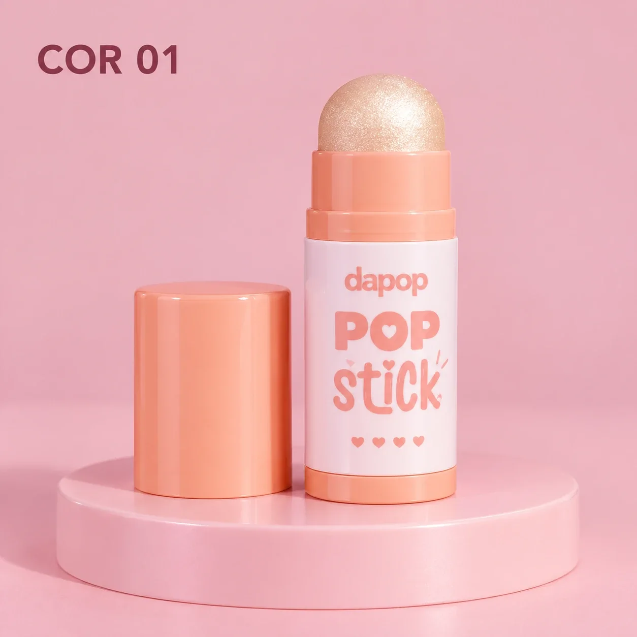 Iluminador em Bastão Pop Stick Dapop Cor 01 7 g