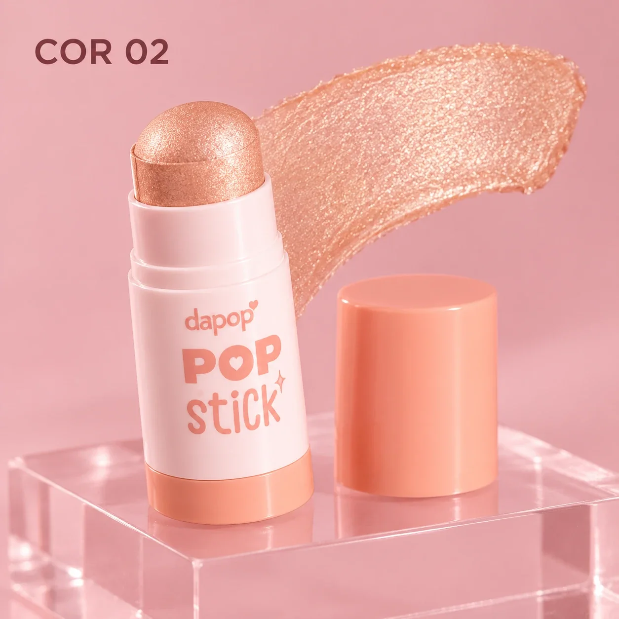 Iluminador em Bastão Pop Stick Dapop Cor 02 7 g