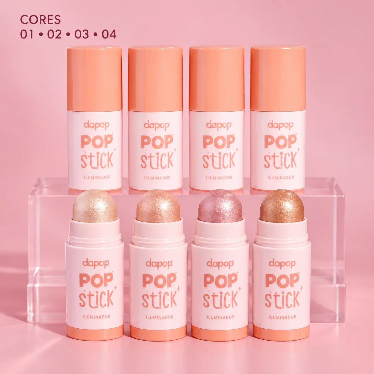 Iluminador em Bastão Pop Stick Dapop Cor 04 7 g