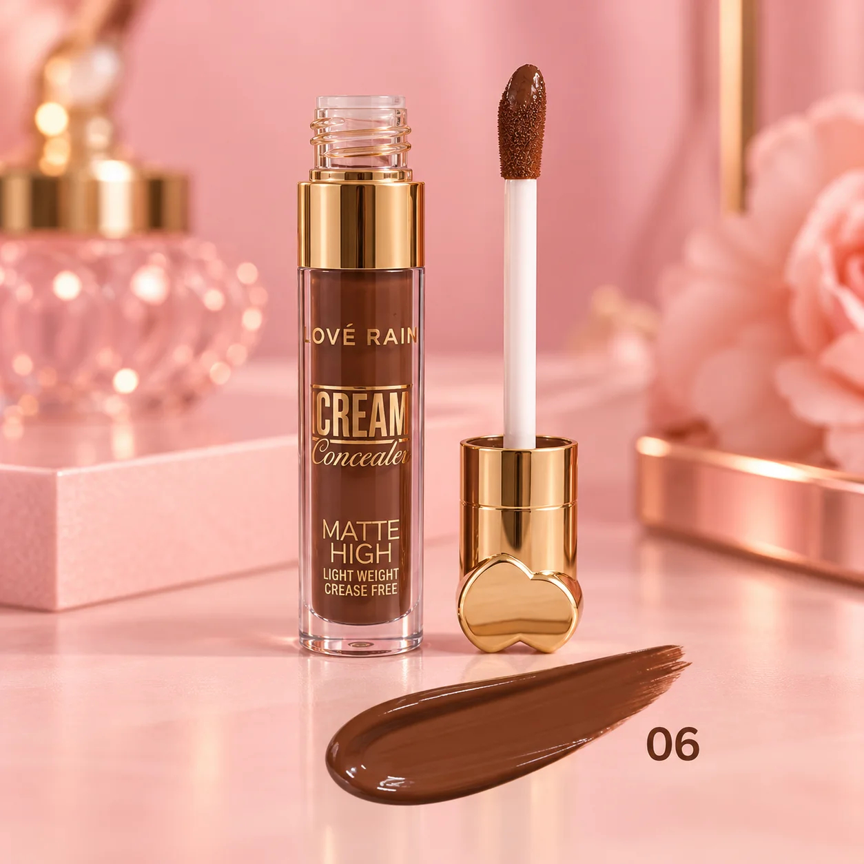 Outra imagem de Corretivo Líquido Matte Cream Concealer Love Rain Cor 06