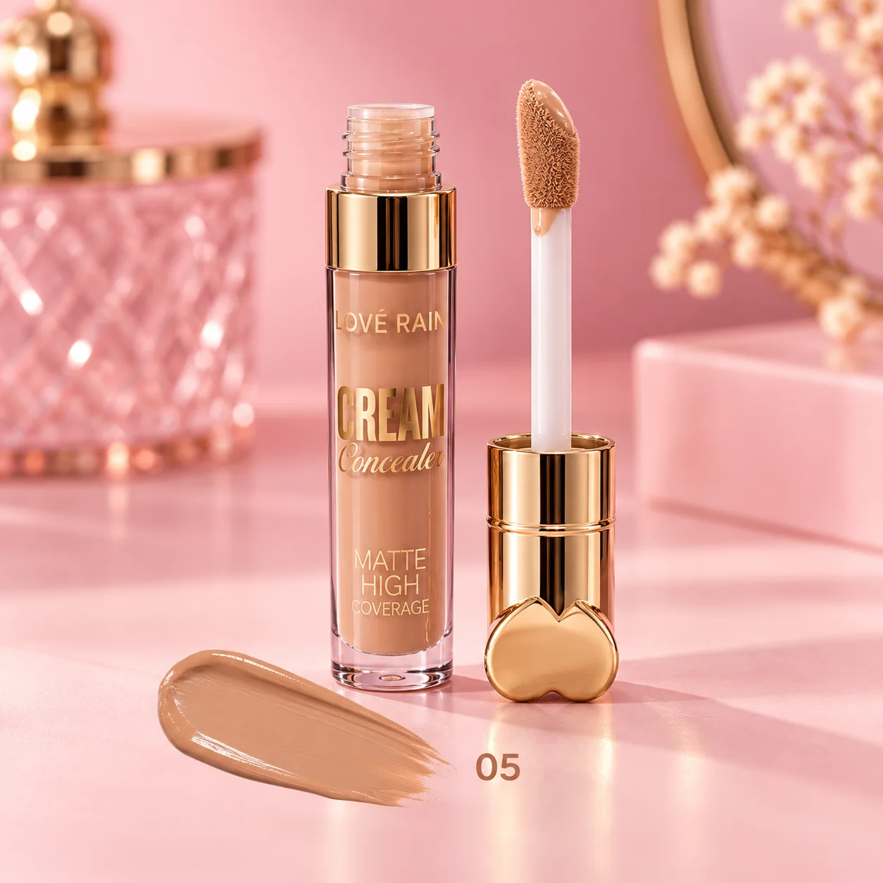 Corretivo Líquido Matte Cream Concealer Love Rain Cor 05 Love Rain cor 05