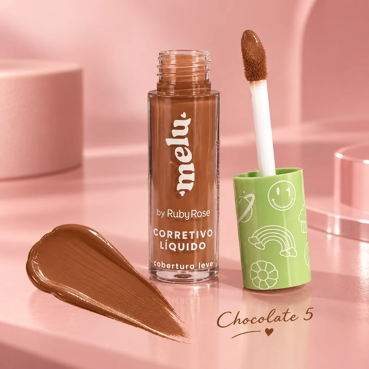 Corretivo Líquido Melu Chocolate 5 4,5 g | Maquiagem Facial · 4,5g