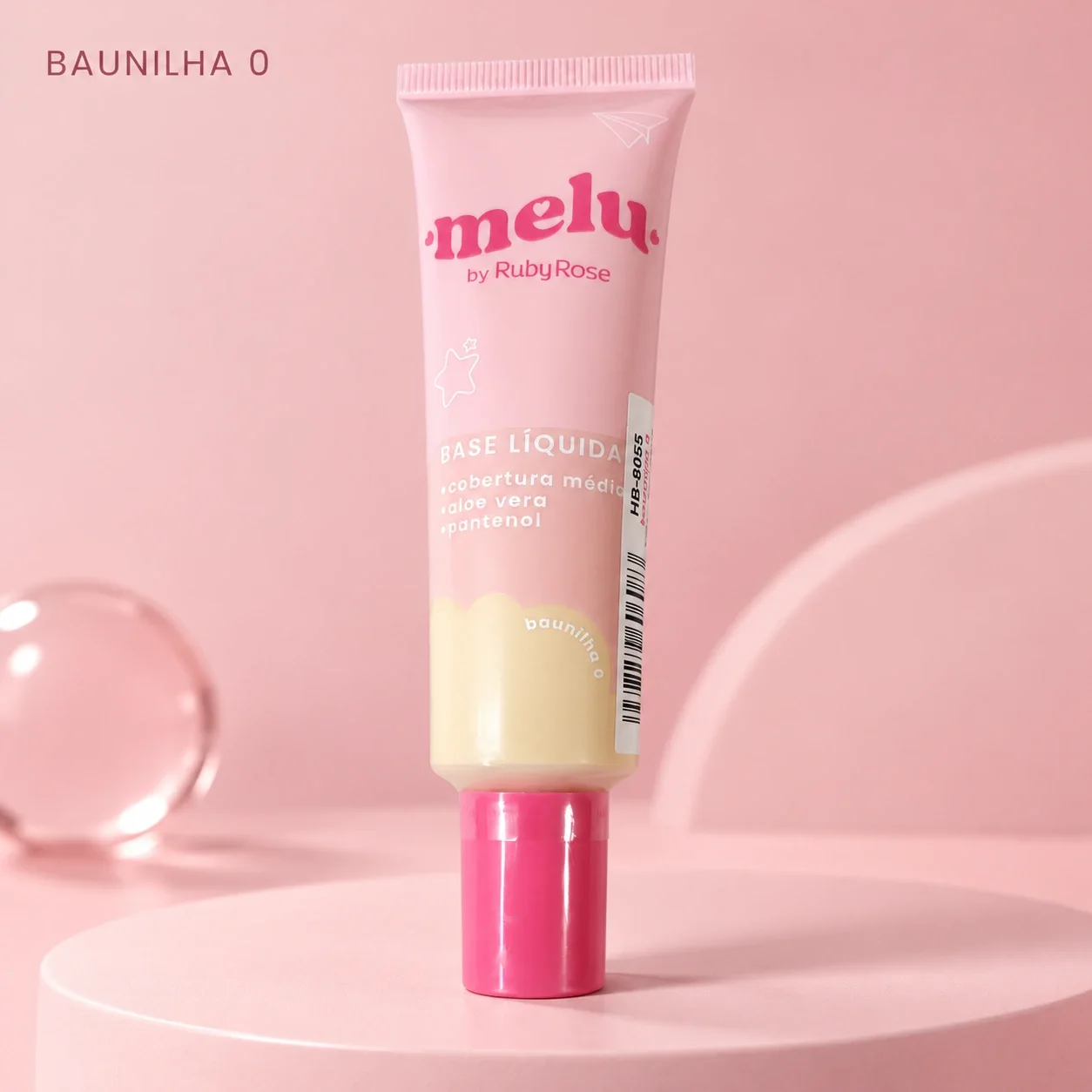 Outra imagem de Base Líquida Cobertura Média Melu Baunilha 0 29 mL · 29ml