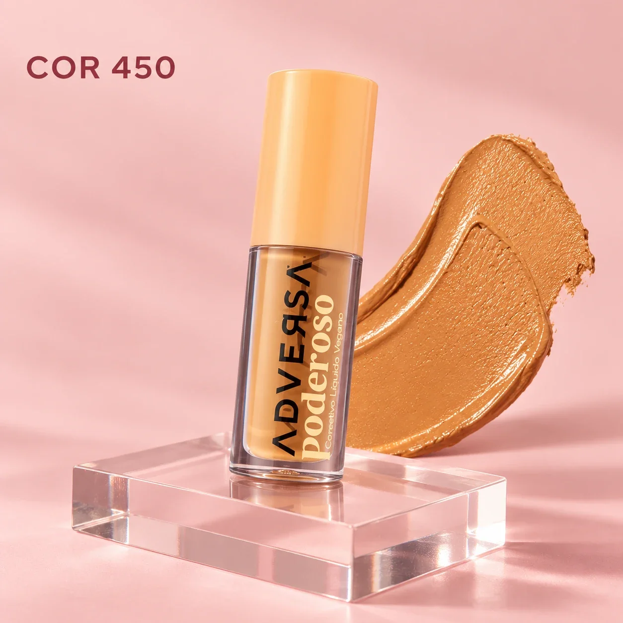 Corretivo Líquido Vegano Adversa Cor 450 3,7 mL | Maquiagem Facial · 3,7ml