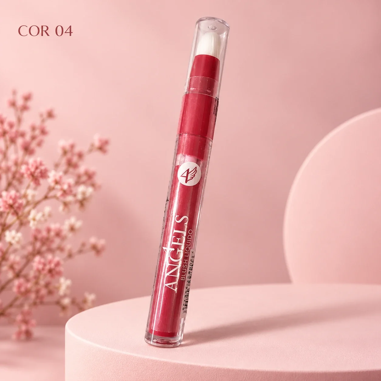 Blush Líquido com Aplicador 4Angels Cor 04 3 mL