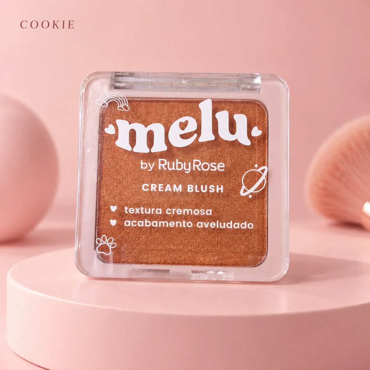 Blush Cream Aveludado Melu 03 Cookie 9 g