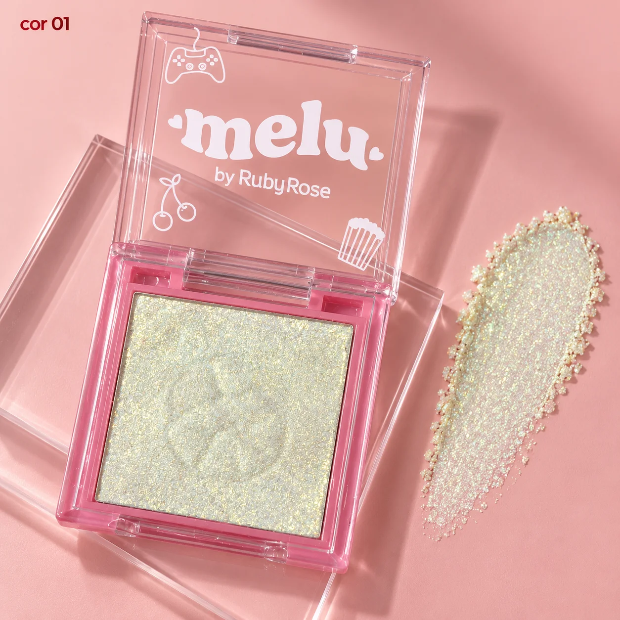 Iluminador Compacto Alta Fixação Melu Cor 01 12,2 g Melu Cor 01