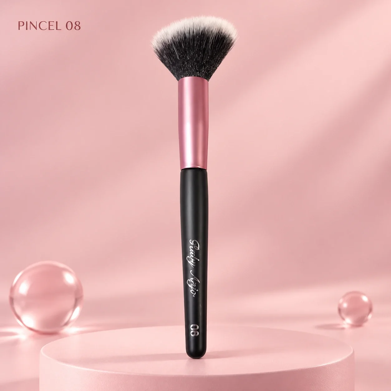 Pincel para Blush Nº 08 Ruby Anjo | Pincel para Maquiagem · Blush 08