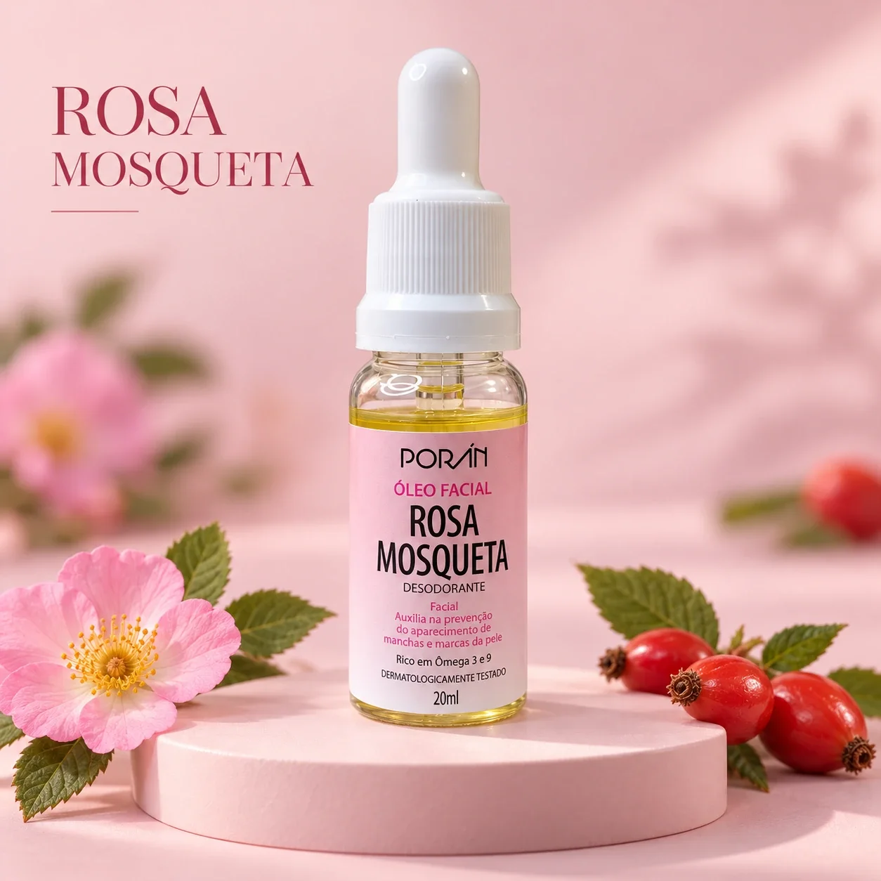 Óleo Facial Rosa Mosqueta Porán 20 mL